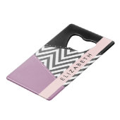 Grey Zigzag, Grey Chevron, Purple, Votre Nom (Dos Angle)