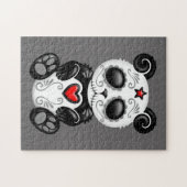 Grey Zombie Sugar Panda Legpuzzel (Horizontaal)