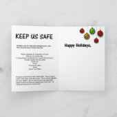 Greyfoot Cat Secourt Père Noël Claws Carte de vaca (Intérieur)