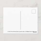 greyforaday Red Floral Card Briefkaart (Achterkant)