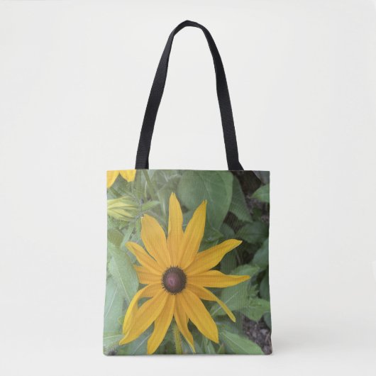 greyforaday Yellow Floral Tote Draagtas (Voorkant)