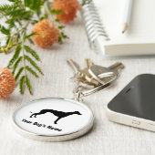 Greyhound グ イ ハ ウ ド レ sleutelhanger (Zijkant)