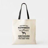 Greyhound adoptie geluk tote bag (Achterkant)