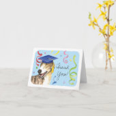 Greyhound Afstuderen Kaart (Gele Bloem)