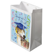 Greyhound Afstuderen Medium Cadeauzakje (Voorkant Gekanteld)