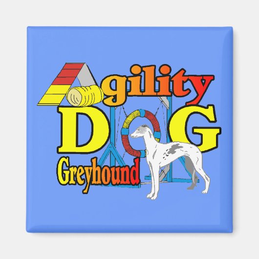 Greyhound_Agility Magneet (Voorkant)