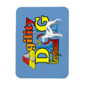 Greyhound Agility Magneet (Verticaal)