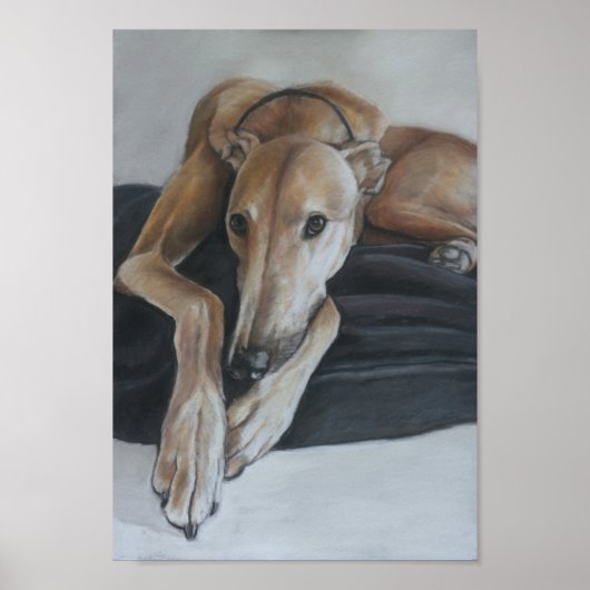 Greyhound Art Print (Voorkant)