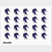 Greyhound Art Ronde Sticker (Vel)