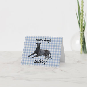 Greyhound Avoir une carte d'anniversaire Greyt