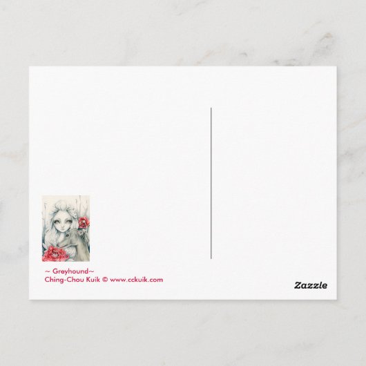 Greyhound - Briefkaart (Achterkant)