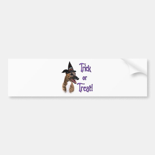 Greyhound (brindle) Trick Bumpersticker (Voorkant)