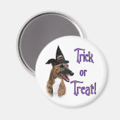 Greyhound (brindle) Trick Magneet (Voorkant / Achterkant)
