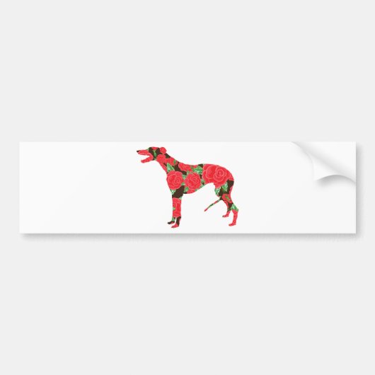 Greyhound Bumpersticker (Voorkant)