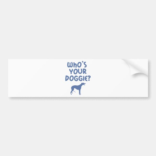 Greyhound Bumpersticker (Voorkant)