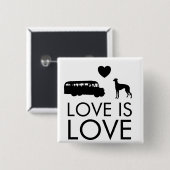 Greyhound Button Love (Voorkant /achterkant)