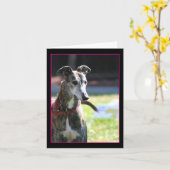 Greyhound carte pour notes (Fleur jaune)
