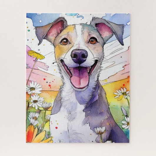 Greyhound Chien Jigsaw Puzzle (Vertical)