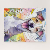 Greyhound Chien Jigsaw Puzzle (Horizontal)