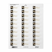 Greyhound Chig Étiquettes de messagerie (Feuille entière)