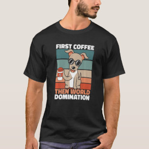 Greyhound Coffee Pet Hondenras Greyhound T-shirt