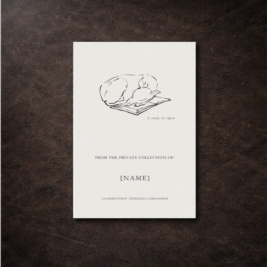 Greyhound- Custom Ex libris bookplate  Rechthoekige Sticker