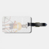 Greyhound Cyclist Bagagelabel (Achterkant horizontaal)