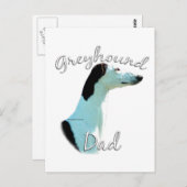 Greyhound Dad 2 Briefkaart (Voorkant / Achterkant)