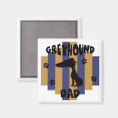 Greyhound Dad Magnet Magneet (Voorkant / Achterkant)