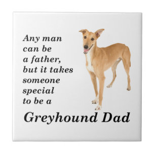 Greyhound Dad Tile Tegeltje