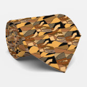 Greyhound Dog Abstract Art Design Stropdas (Opgerold)