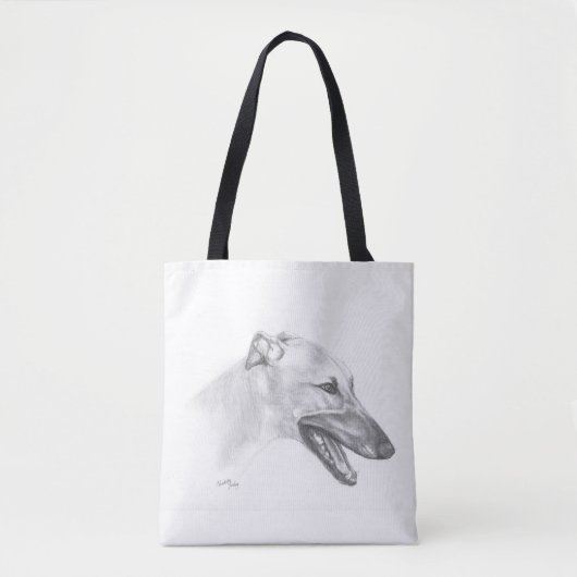 Greyhound Dog Art Canvas tas (Voorkant)