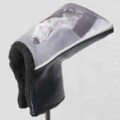 Greyhound Dog Art Drawing Golf Putter Hoesje Golfheadcover (3/4 voorkant)