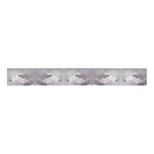 Greyhound Dog Art Ribbon Grosgrain Lint (Voorkant)