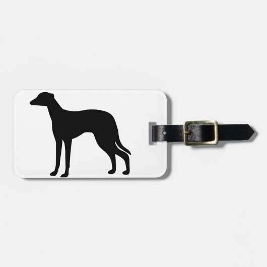 Greyhound Dog Bagagelabel (Voorkant horizontaal)