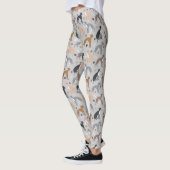 Greyhound Dog Bones and Paws Leggings (Gauche)