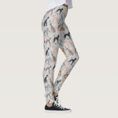 Greyhound Dog Bones and Paws Leggings (Droite)