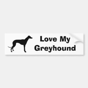 greyhound dog bumpersticker