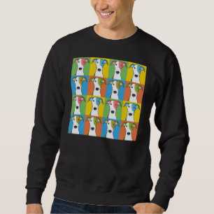 Greyhound Dog Cartoon Pop-Art Trui