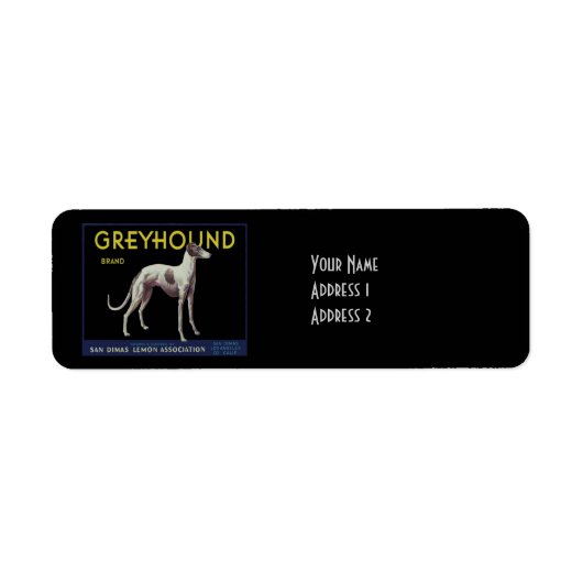  Greyhound Dog Citroen Label Circa 1920 (Voorkant)
