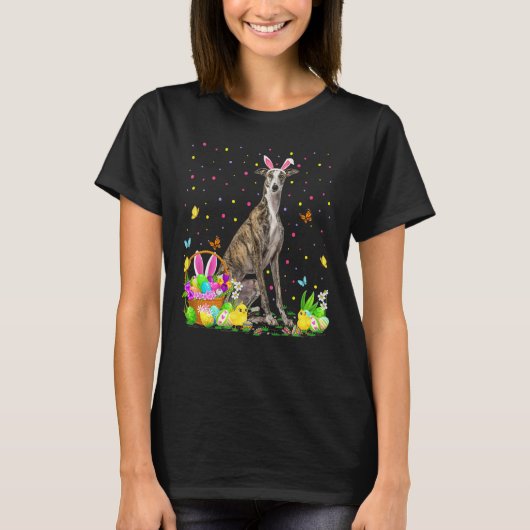 Greyhound Dog Easter Egg Hunting Greyhound Easter T-shirt (Voorkant)