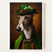 Greyhound Dog en tenue de la Saint Patrick (Dos)