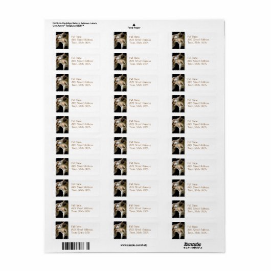 Greyhound Dog Mailing Labels (Full Sheet)
