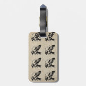 Greyhound Dog Portrait Custom Bagagelabel (Achterkant verticaal)