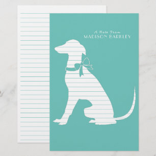 Greyhound Dog Puppy Briefpapier