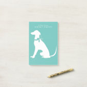 Greyhound Dog Puppy Post-it® Notes (Op bureau)