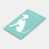 Greyhound Dog Puppy Post-it® Notes (Schuin)
