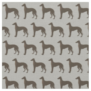 Greyhound Dog Silhouette Animal Pattern Stof