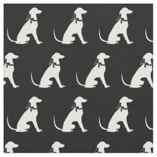 Greyhound Dog Silhouette Pet Stof