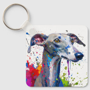 Greyhound Dog Sleutelhanger